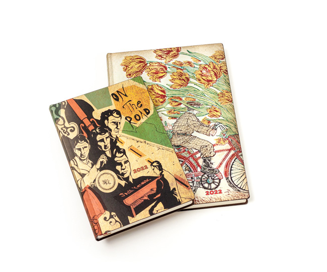 Paperblanks 2022 Kalender 12 Monate MINI Flexi Horizontal Designs zur Auswahl 